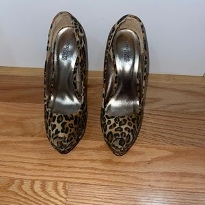 Charlotte Russe cheetah print heels